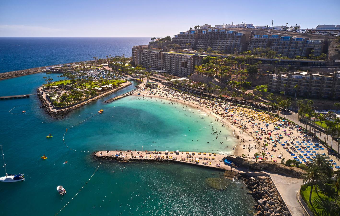 Vistas de la playa de anfi