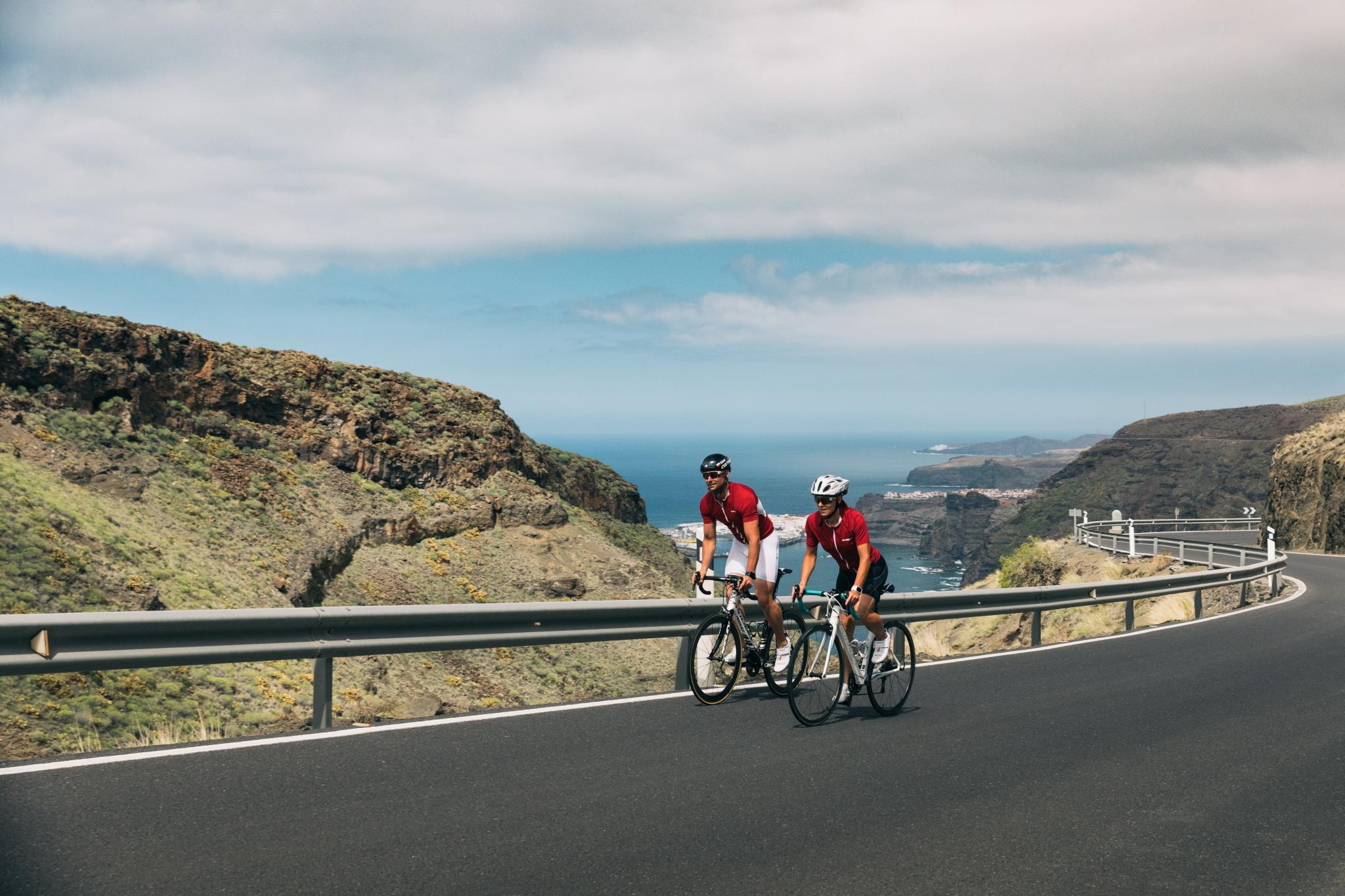 cycling while having ocean views