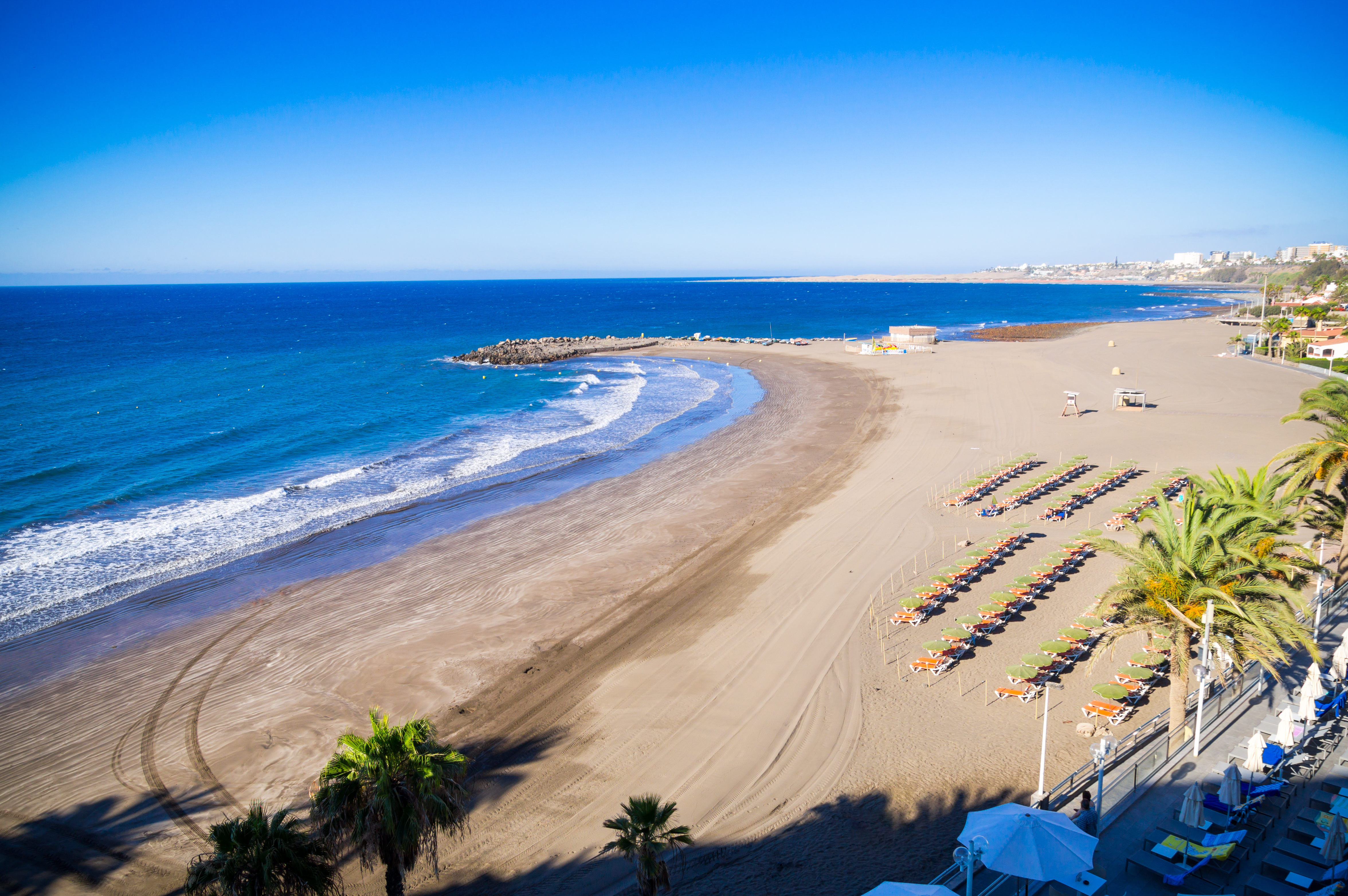 san agustín beach from above