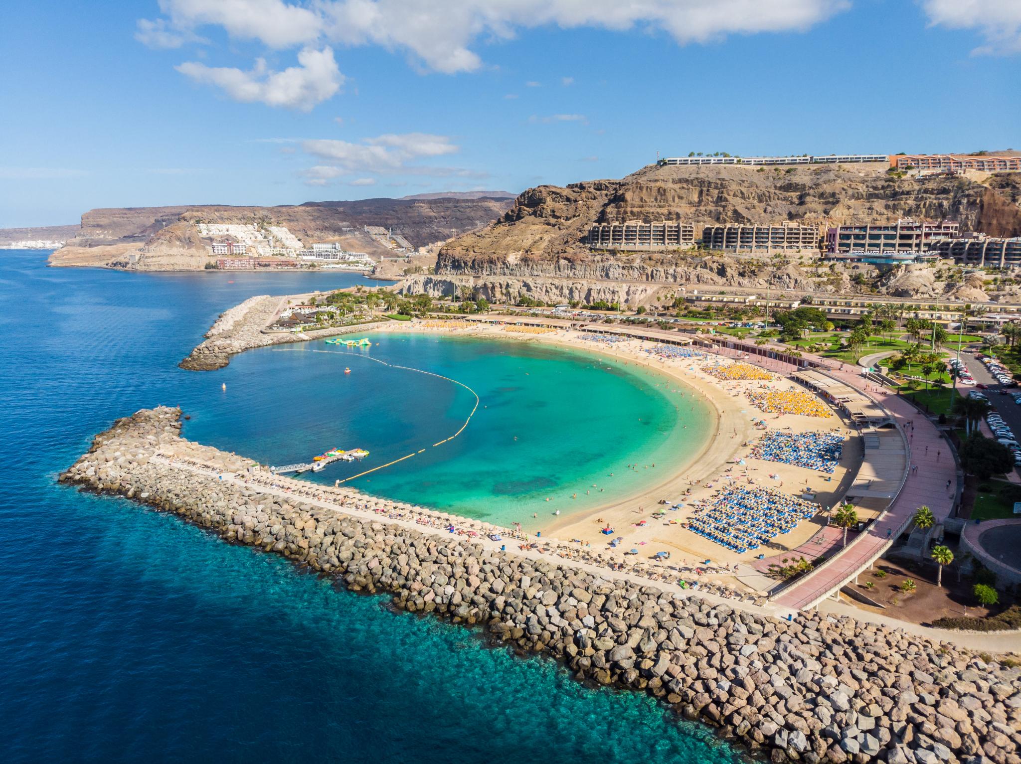 amadores strand von oben