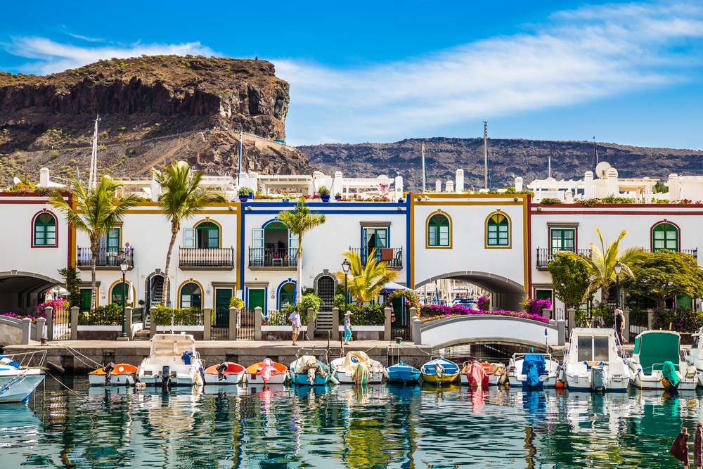 puerto de mogan bay in gran canaria