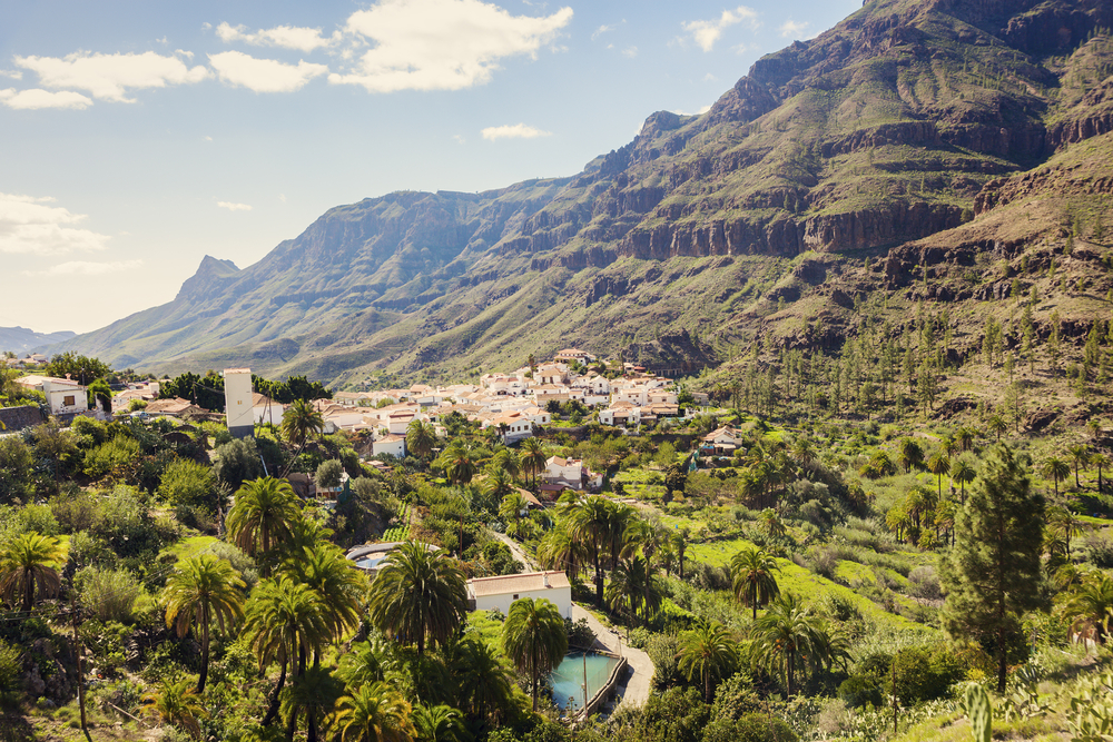 pueblo fataga en gran canaria