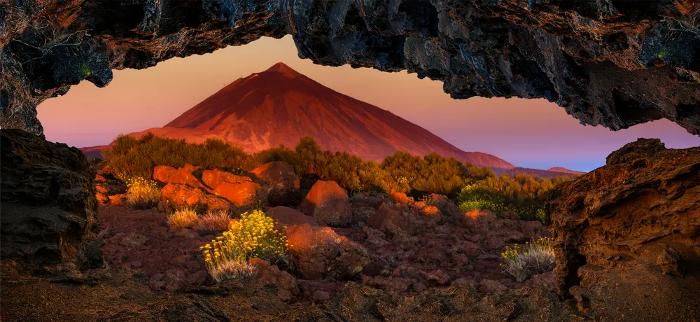 sunset at teide