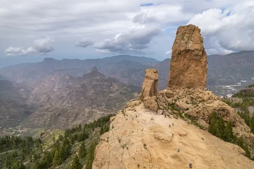 Roque Nublo overlooking Tejeda